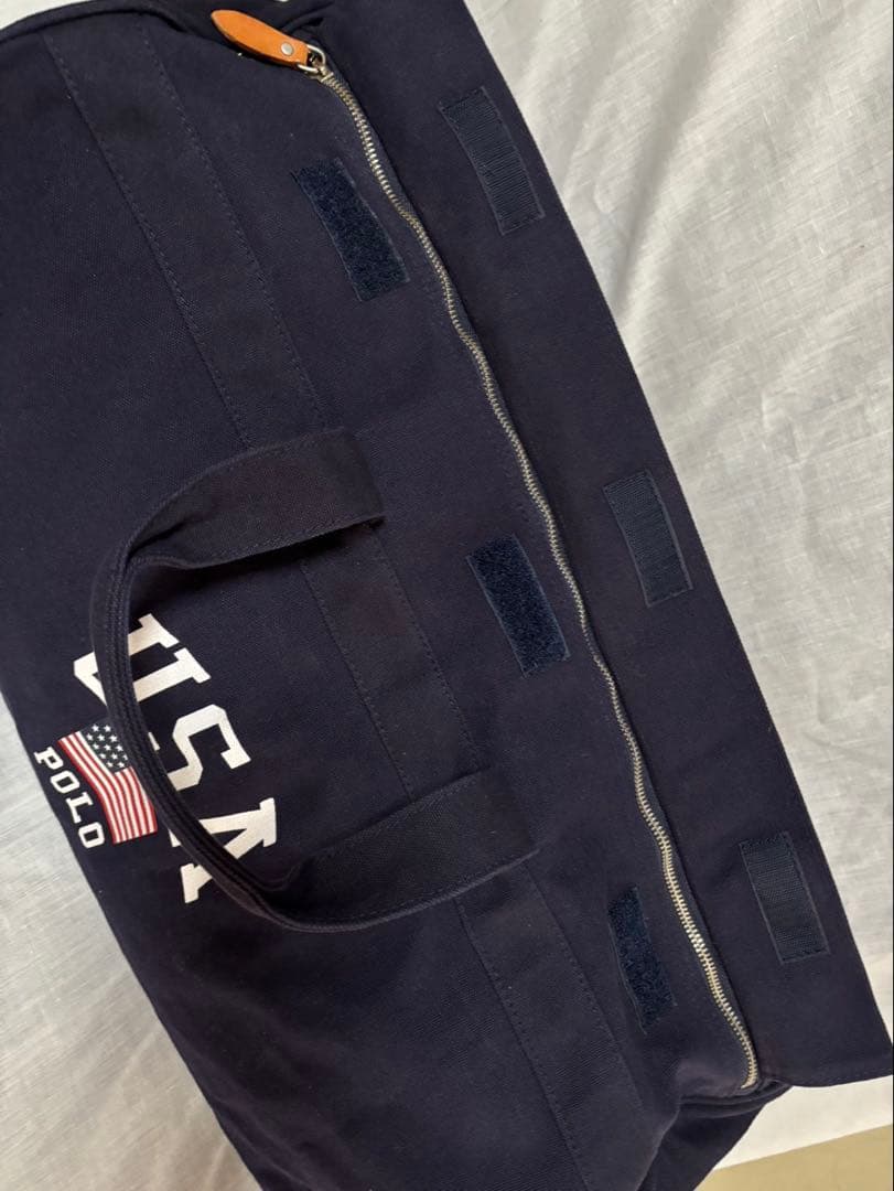 極美品　ポロラルフローレン　キャンバスボストンバッグ