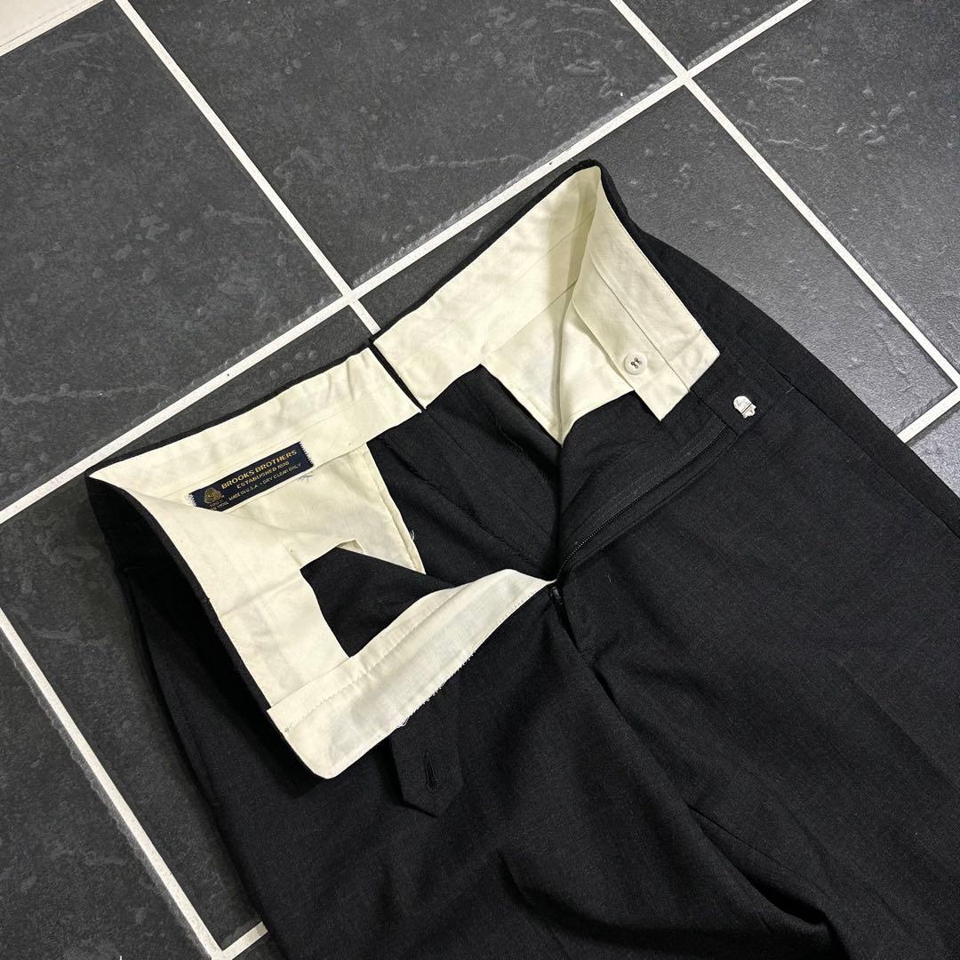 70s Brooks Brothers ワイドスラックス　極太　タロンUSA製