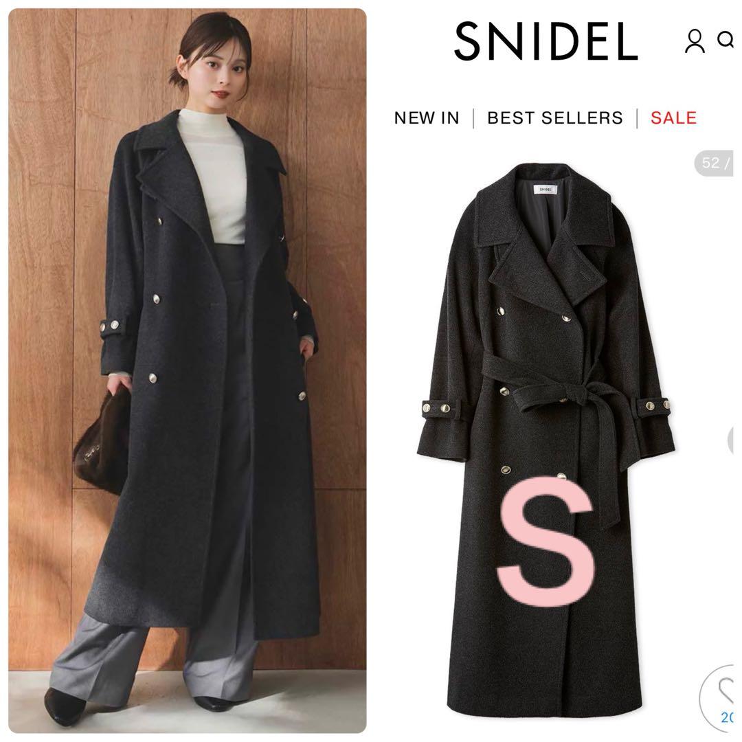 完売色♥️新作新品✨SNIDEL ウールカシミヤスタンドカラーコート✨ DGRY
