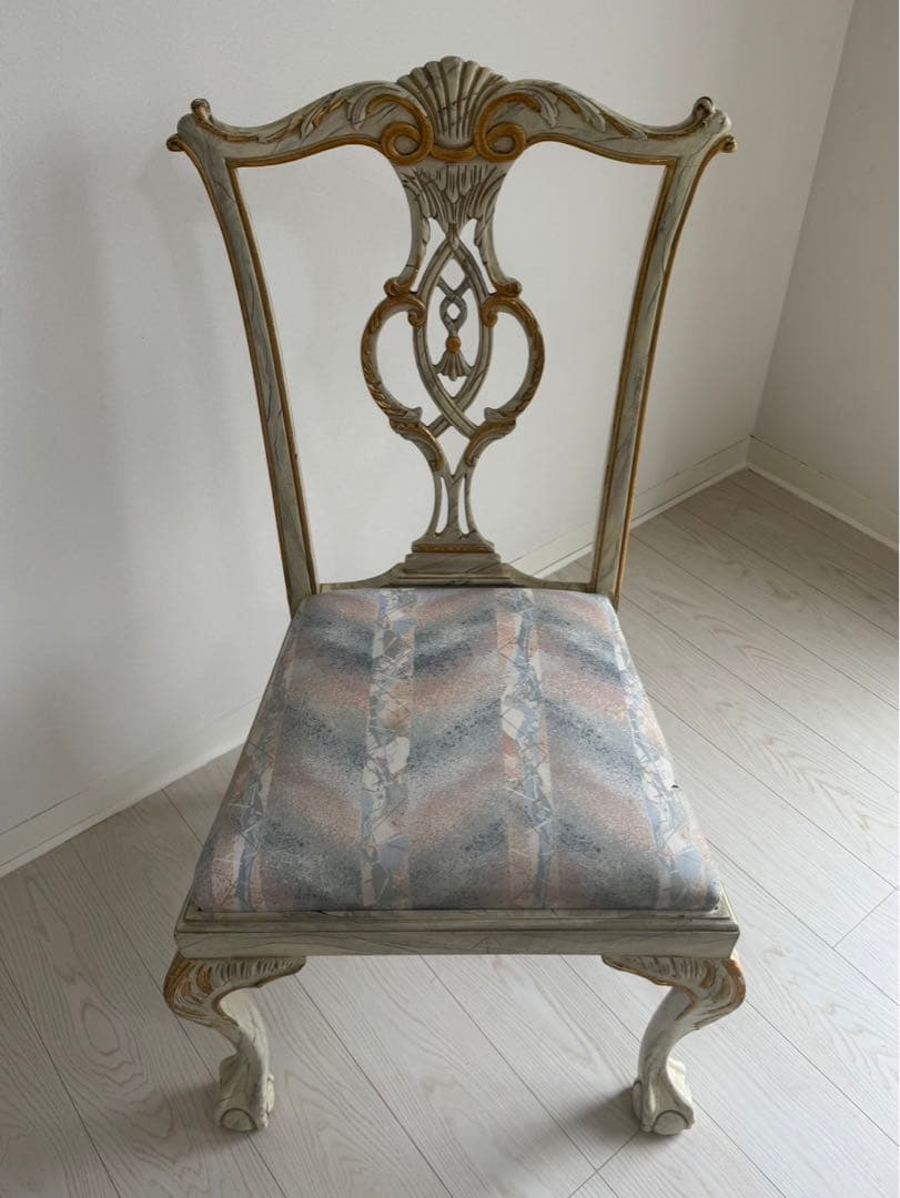 イタリア製ロココ 美しいアンティークチェア
