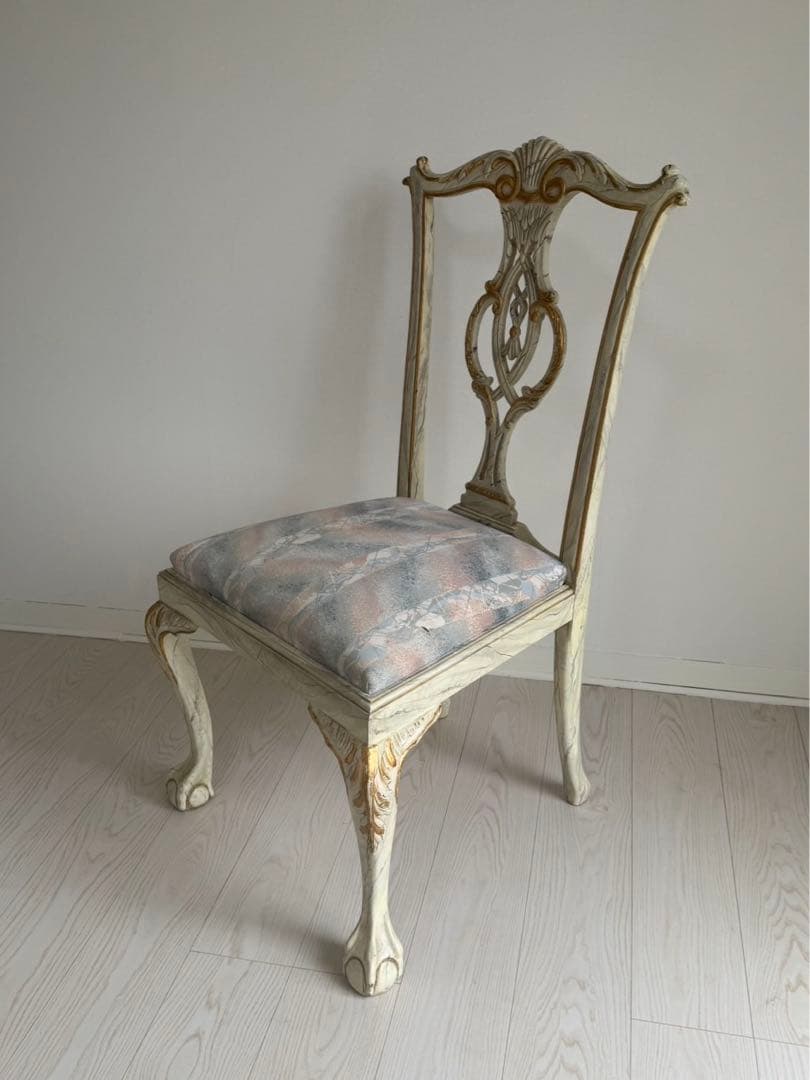 イタリア製ロココ 美しいアンティークチェア