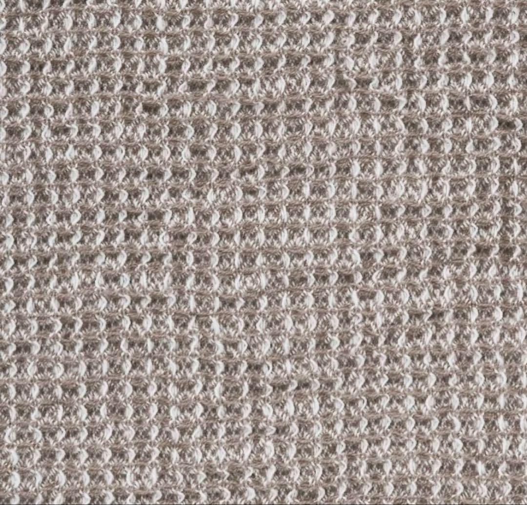 新品タグ付 無印良品　オーガニックコットン　ラグ　マルチカバー　ワッフル多様布