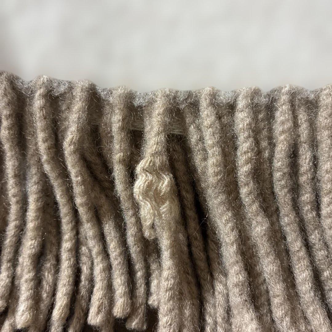 BEGG×CO リバーシブル大判ストール ベージュ ベグアンドコー