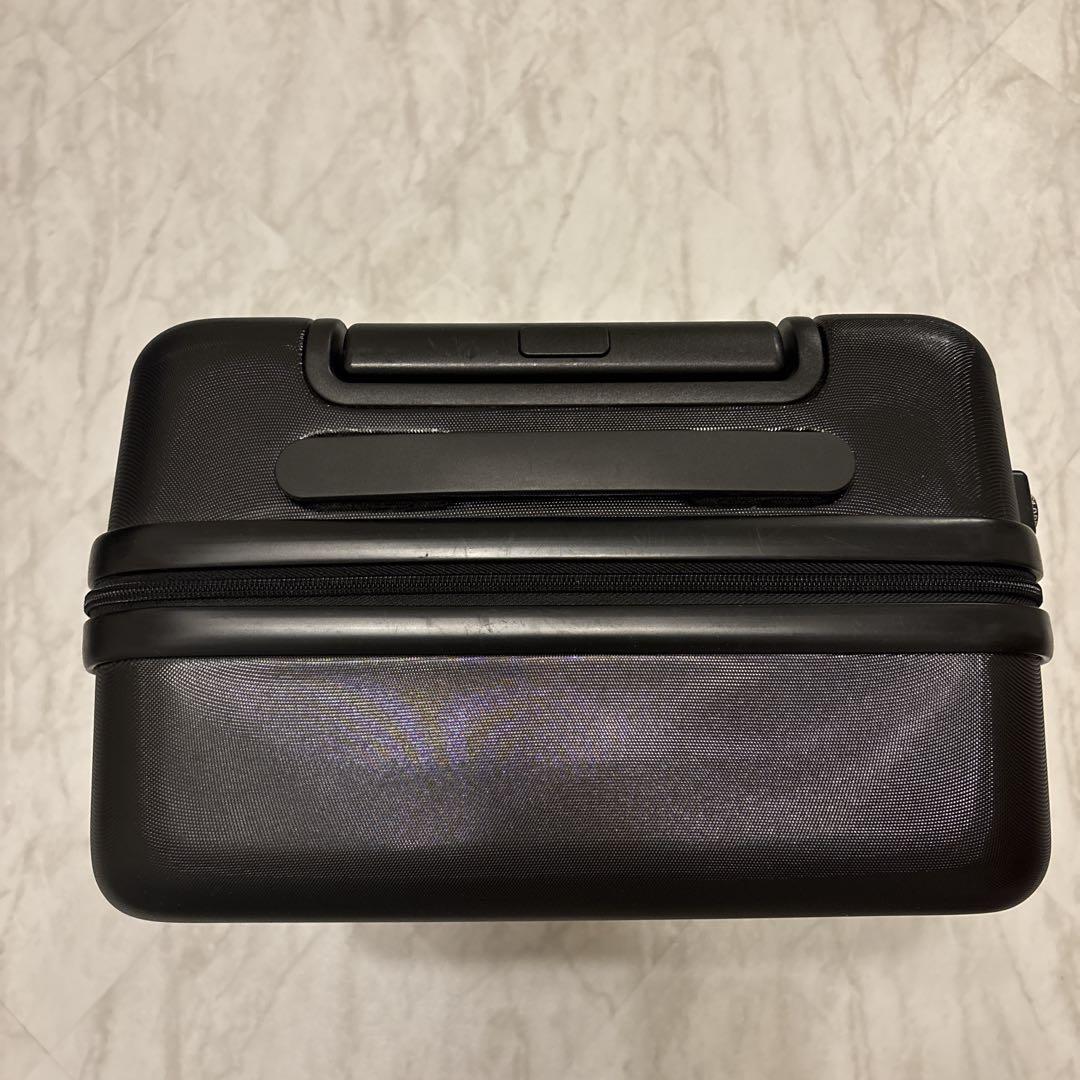 無印良品 バーを自由に調節できる ハード キャリケース 36L ブラック　黒