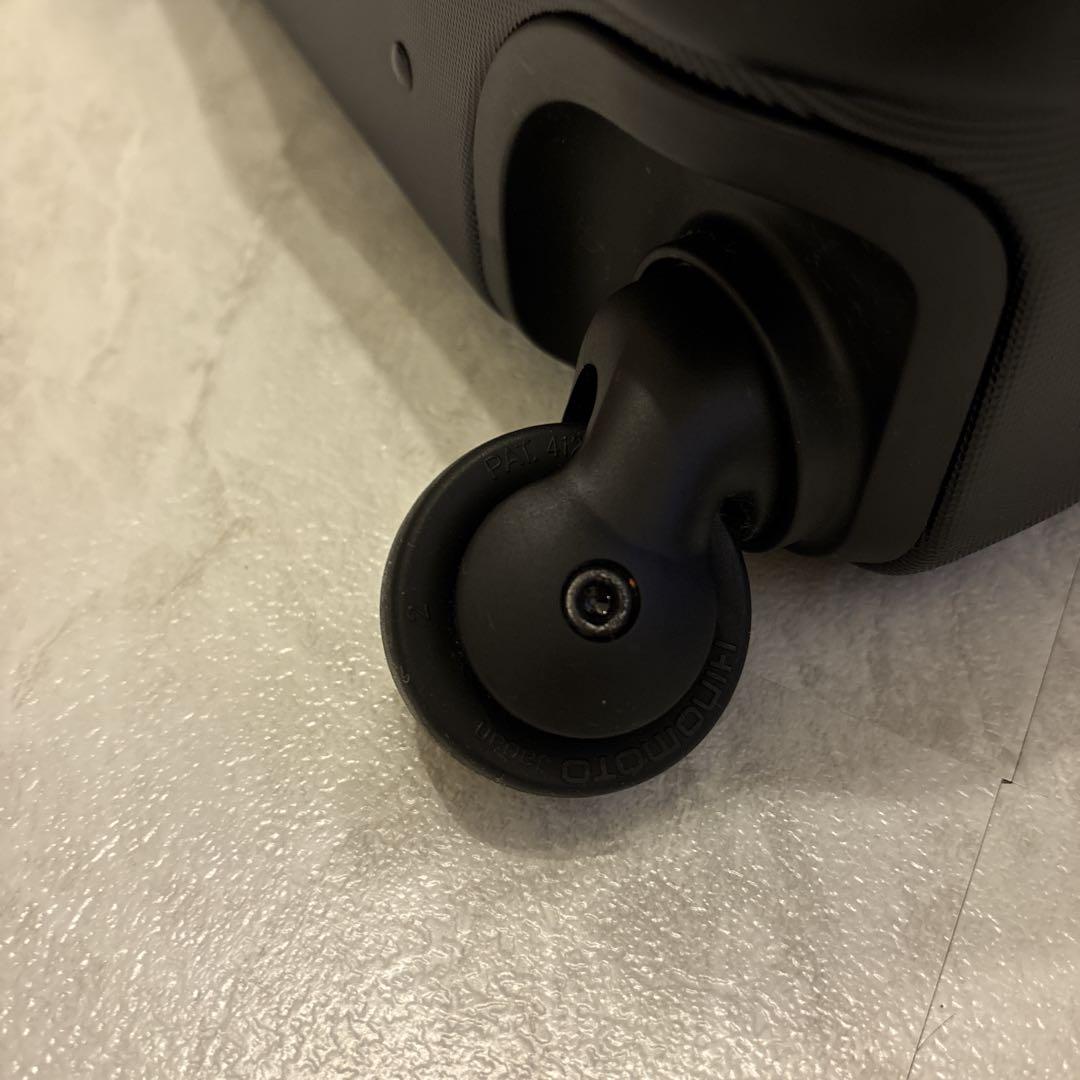 無印良品 バーを自由に調節できる ハード キャリケース 36L ブラック　黒