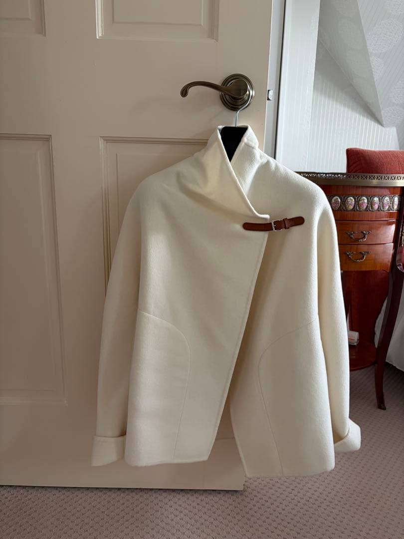 【美品】エルメス コート カシミヤ 34