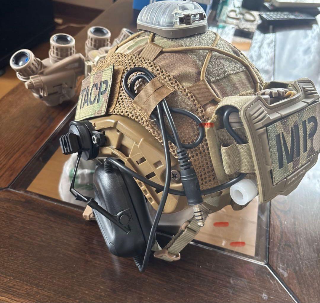 しゅ マルチカムプレートキャリア、マルチカムヘルメットセットアップ