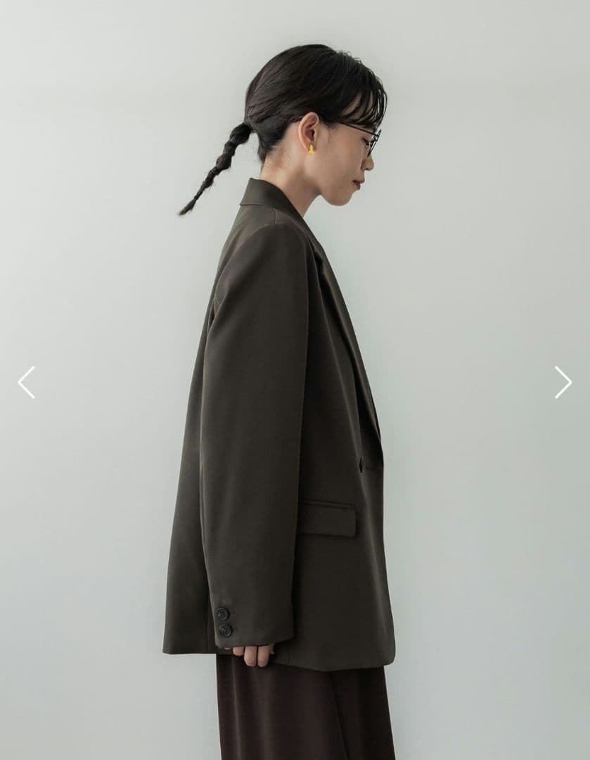 crewre ダブルテーラードジャケット olive brown サイズ1