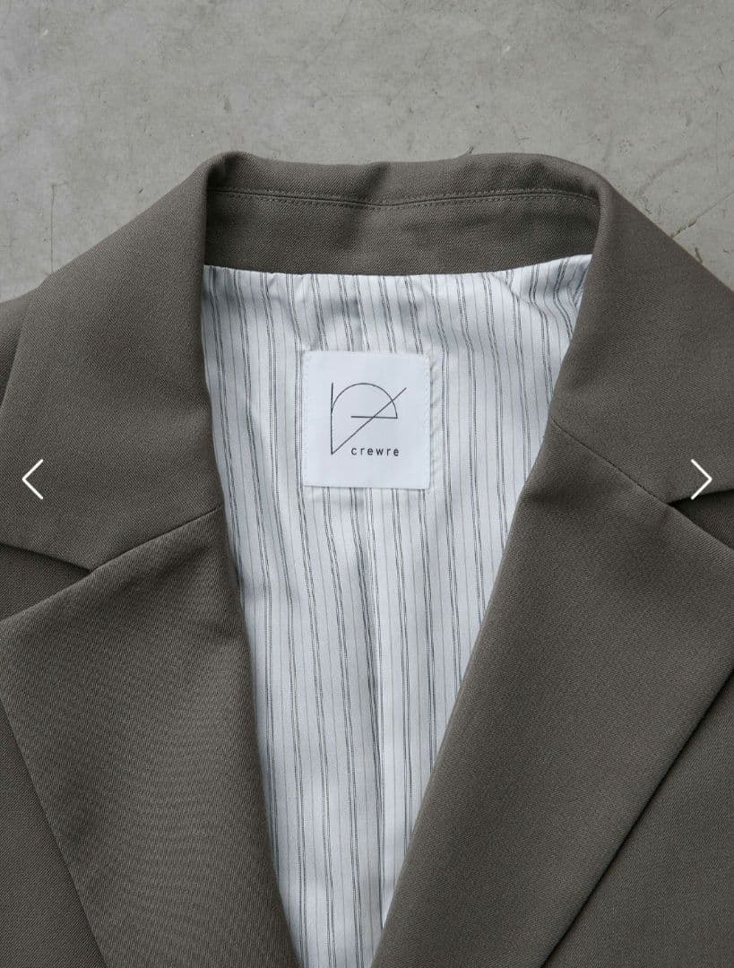 crewre ダブルテーラードジャケット olive brown サイズ1