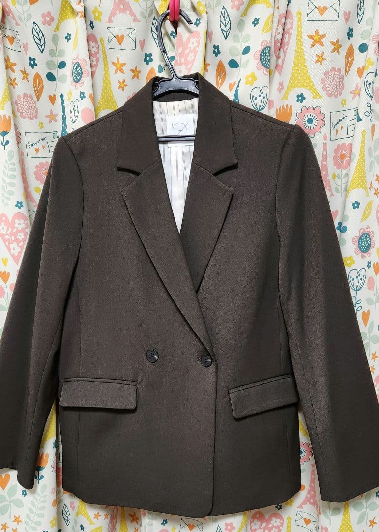 crewre ダブルテーラードジャケット olive brown サイズ1