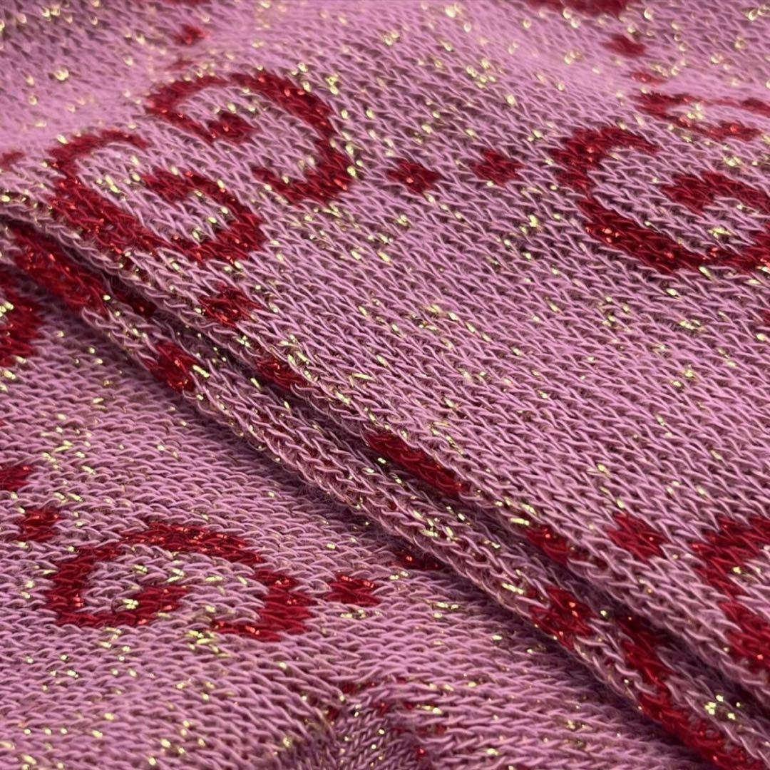 【未使用品】　GUCCI　グッチ　ソックス　ラメ　ファブリック　GG柄　廃盤　Ｓ