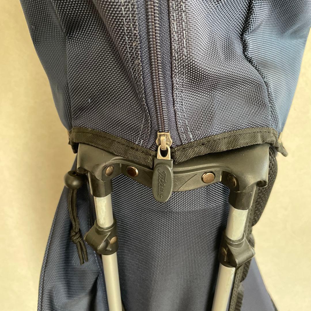 Titleist スタンド軽量キャディバック ネイビー /レッドキャディバッグ