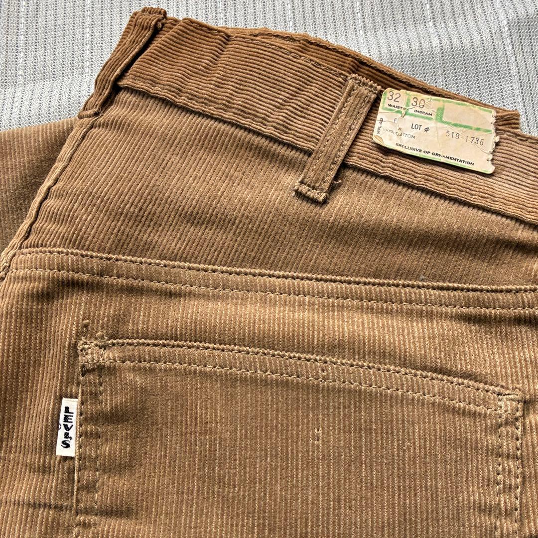 パンツ 60s Levi's 518 E Corduroy Bottom Brown