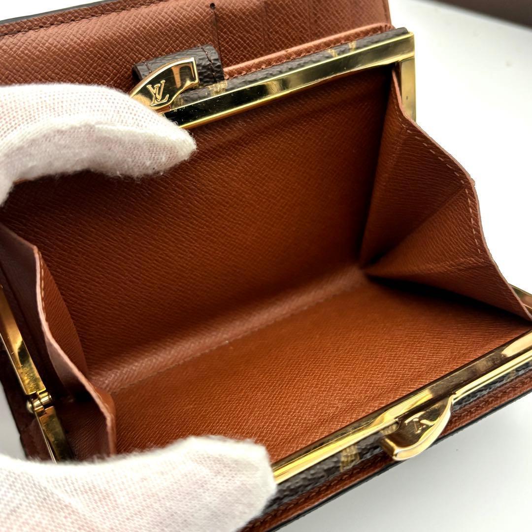 ルイヴィトン 二つ折り財布 モノグラム ヴィエノワ がま口 小型 レディース