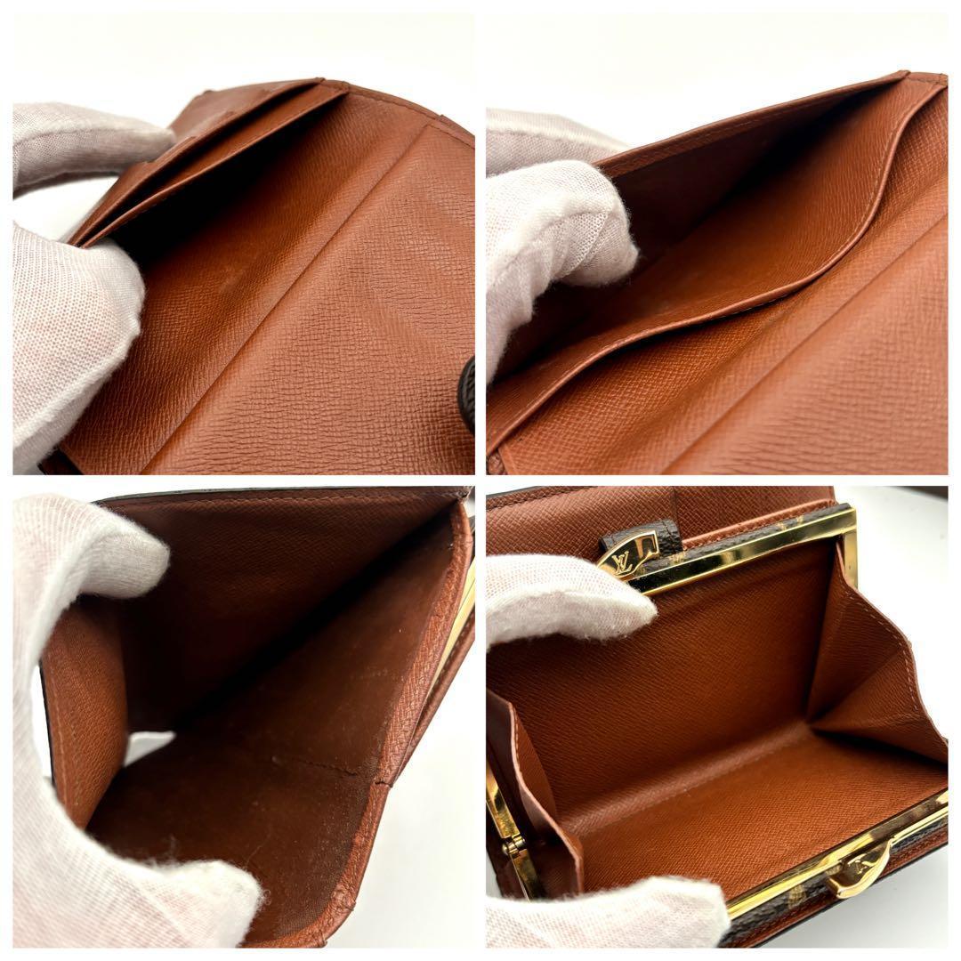 ルイヴィトン 二つ折り財布 モノグラム ヴィエノワ がま口 小型 レディース