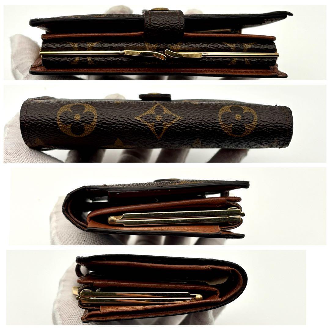 ルイヴィトン 二つ折り財布 モノグラム ヴィエノワ がま口 小型 レディース