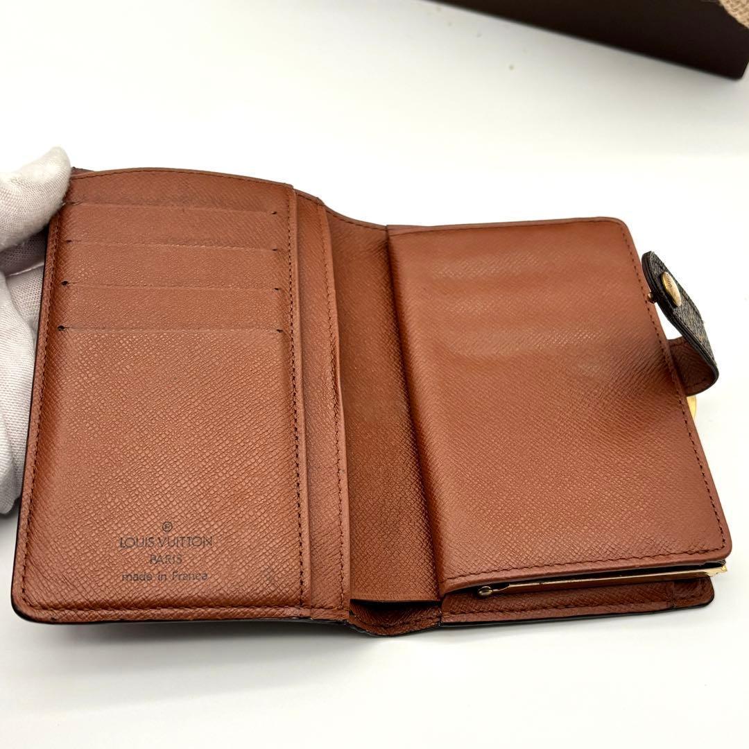 ルイヴィトン 二つ折り財布 モノグラム ヴィエノワ がま口 小型 レディース