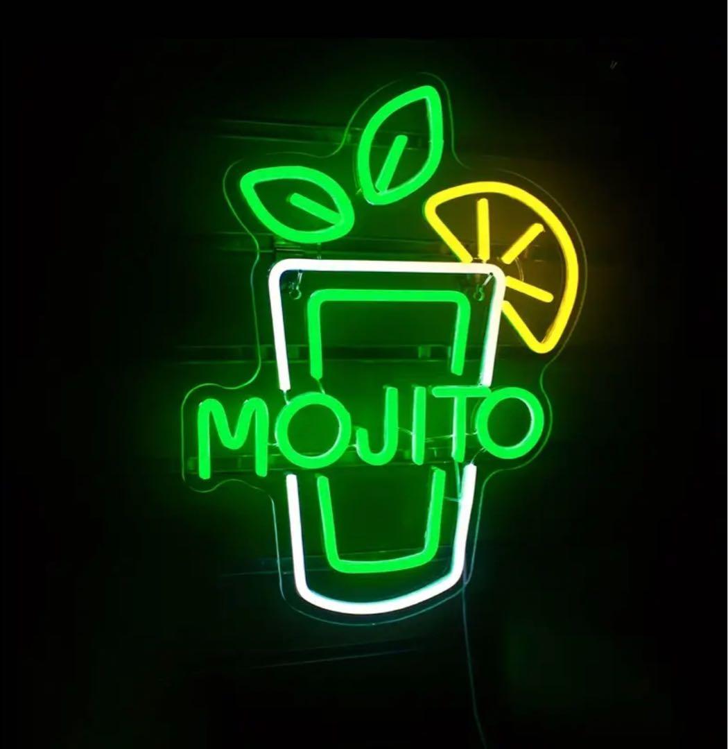 カクテル モヒート cuban キューバ お酒 ネオンサイン 看板 BAR 飲食