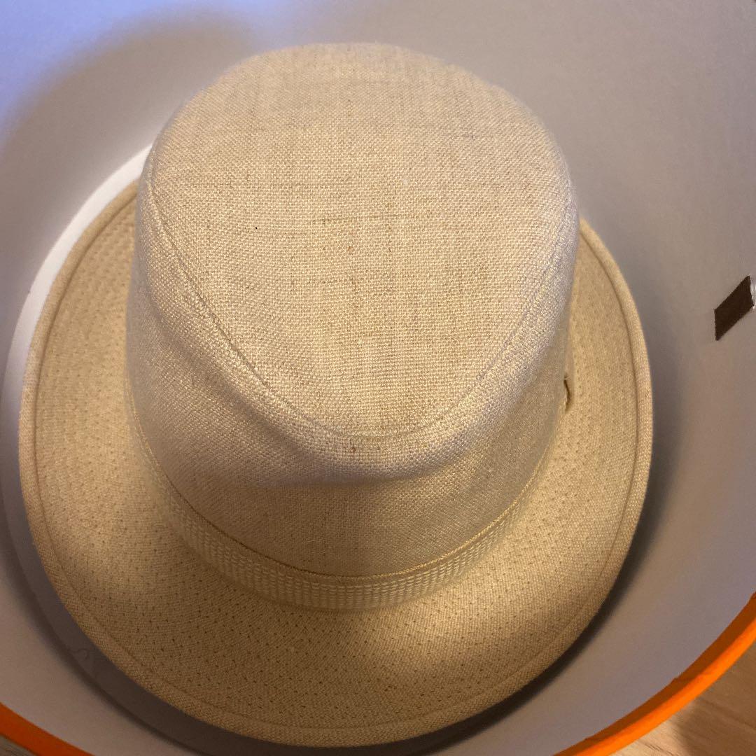 スパク⭐︎エルメス 帽子 ハット リネン&シルク 57