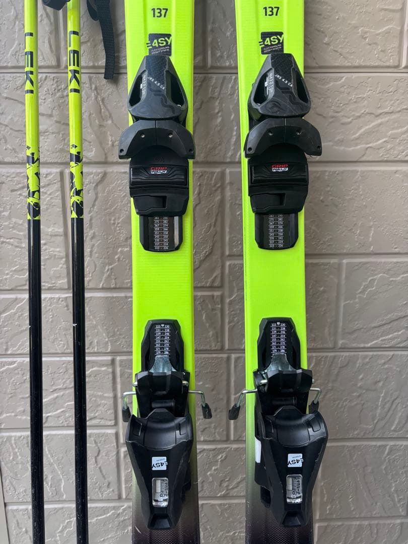 HEAD スキー 137cm LEKI ポール