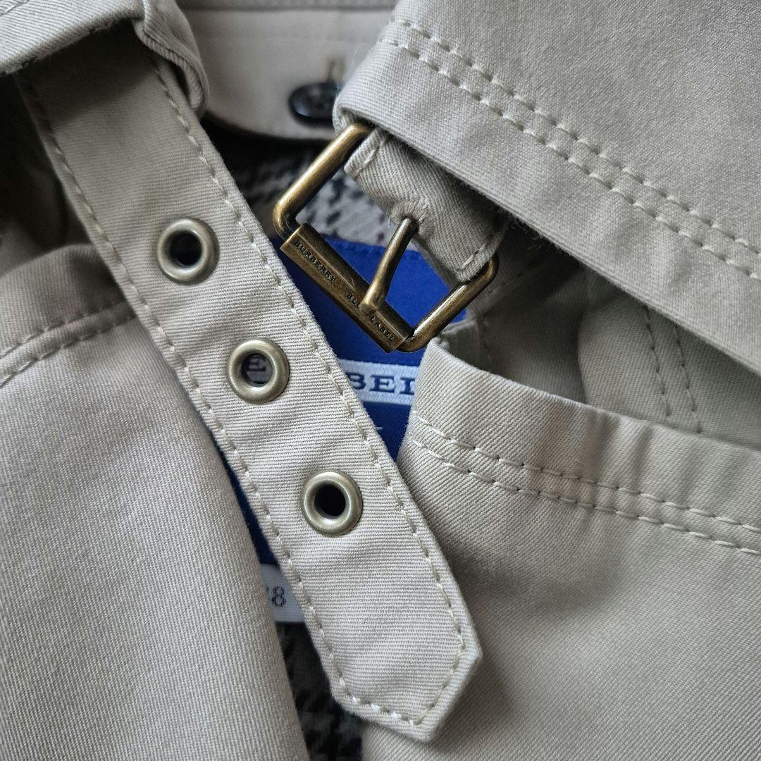 美品✨バーバリーブルーレーベル　トレンチコート　ノバチェック　ミドル丈　38