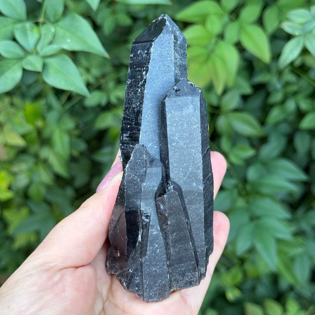 ムーミン 値下げ モリオン 黒水晶 天然無処理 原石 MY977