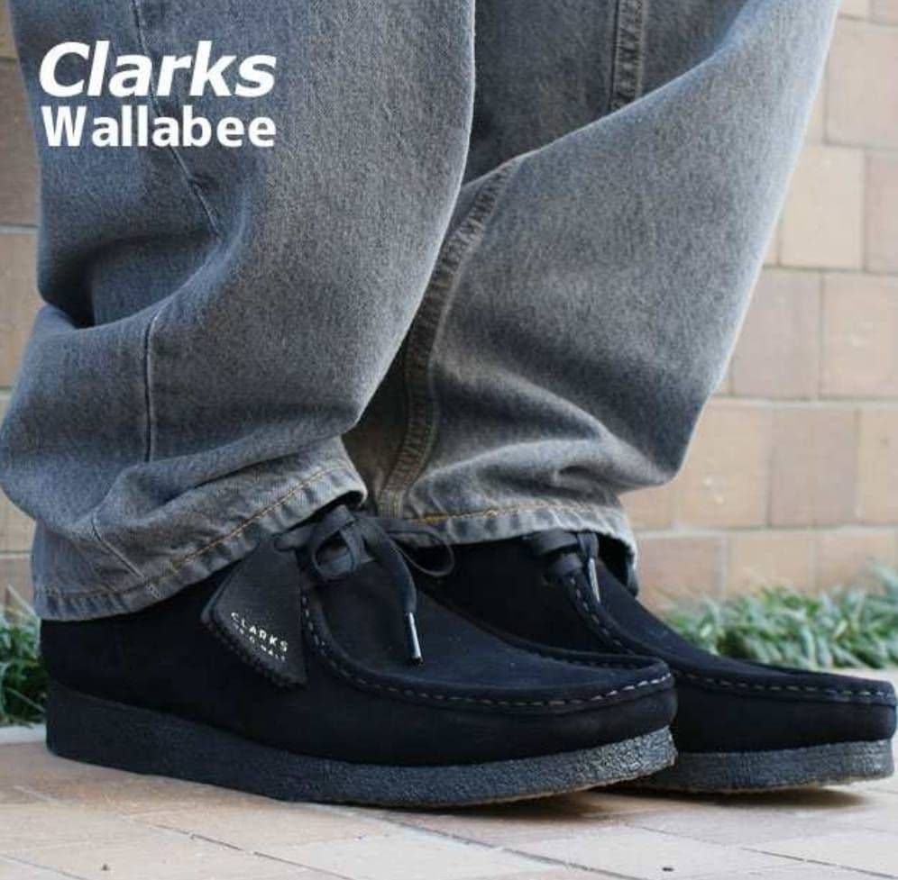 Clarks ブラック Wallabee 27cm クラークス ワラビー