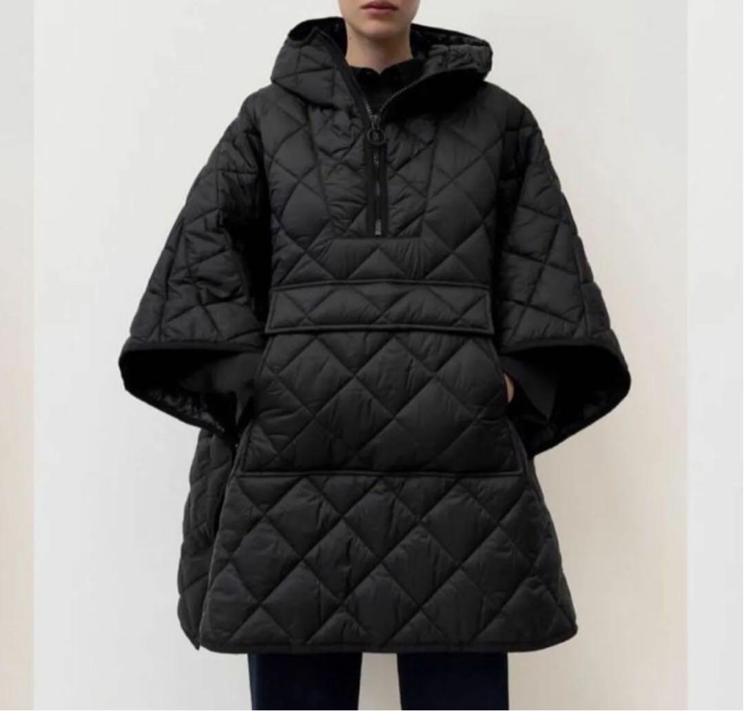 ZARA limited edition キルティング　ポンチョ　コート