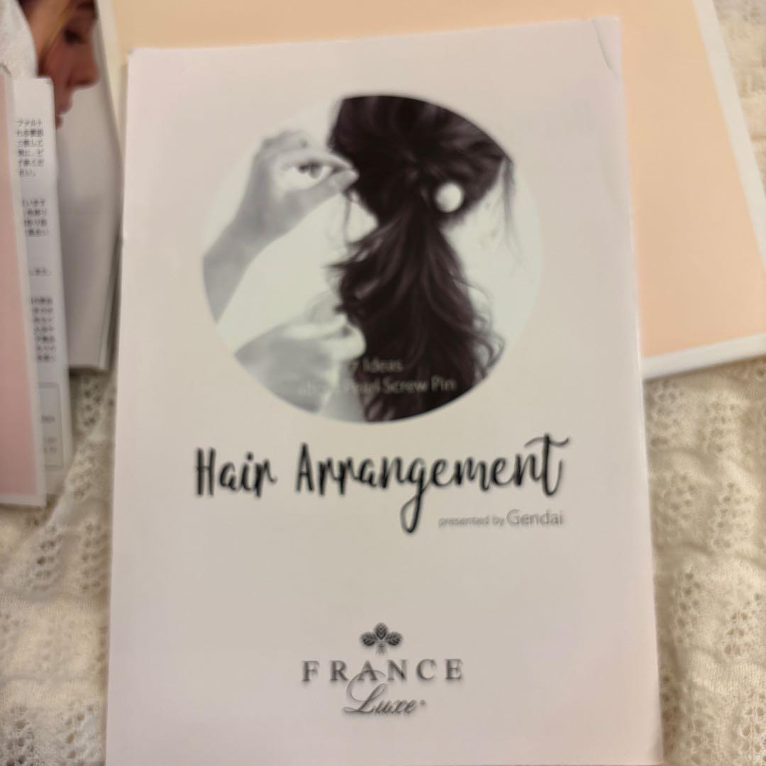 専用＊FRANCE Luxe パールスパイラルスクリューピン パール×ゴールドＬ