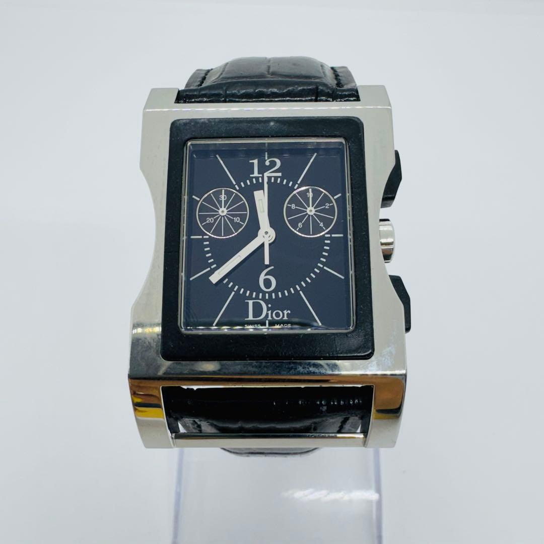 ✨Dior✨ディオール✨CD✨クロノグラフ✨ブラック✨シルバー✨メンズ✨腕時計✨