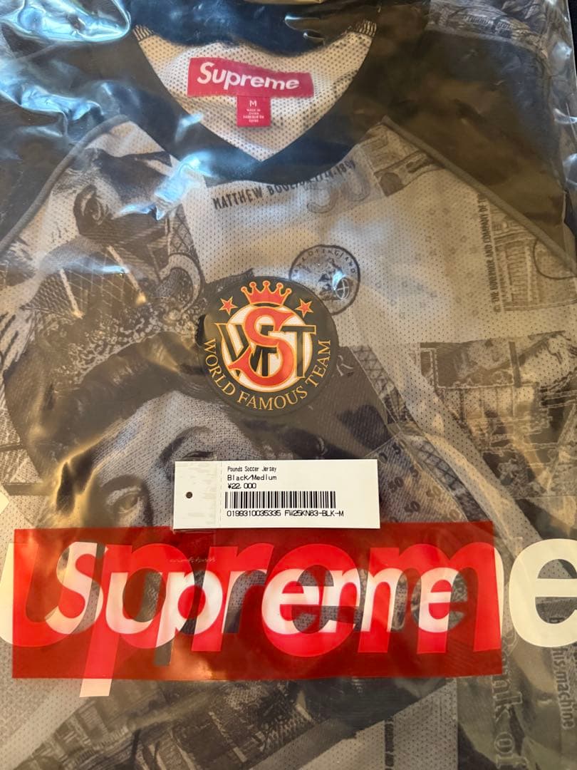 トップス Supreme Pounds Soccer Jersey Black M