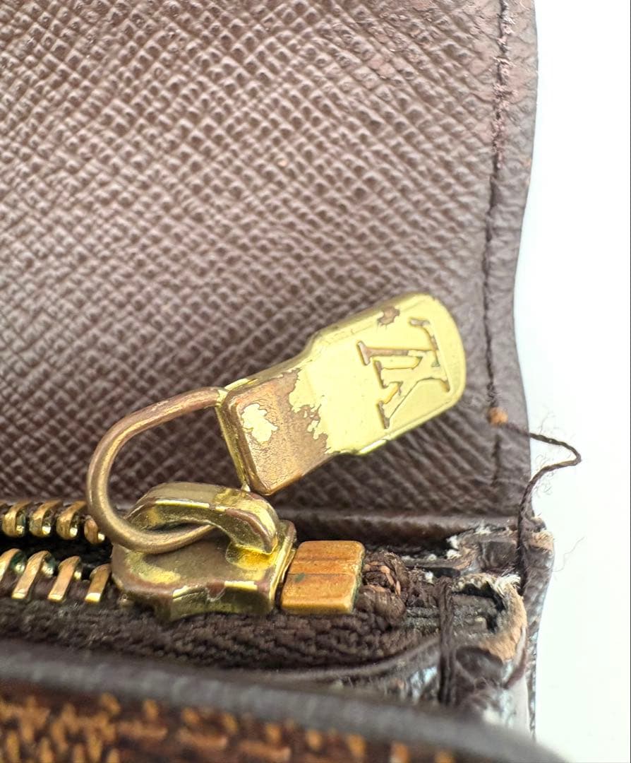 ルイヴィトン　ポシェットポルトモネクレディ　ダミエ　N61724 長財布