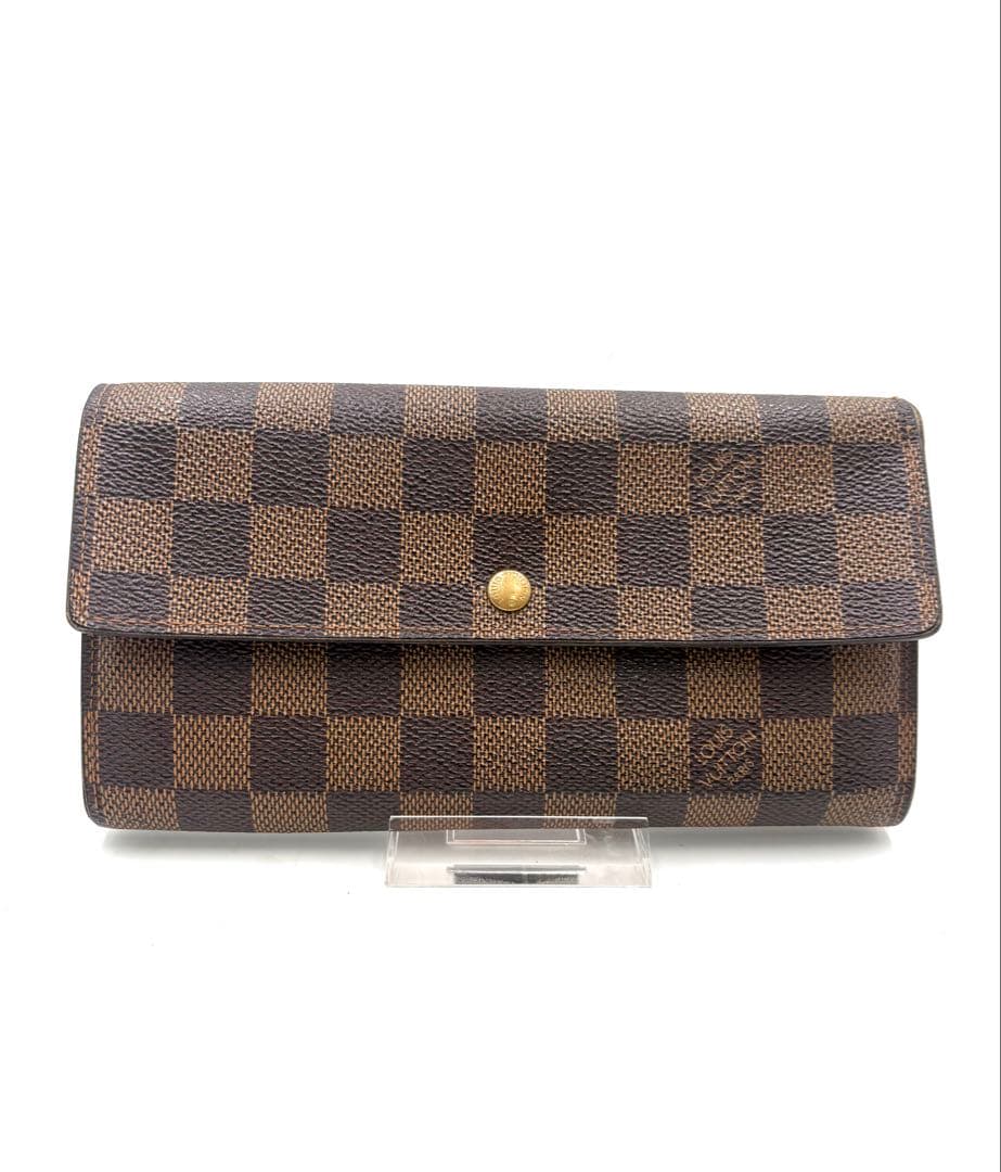 ルイヴィトン　ポシェットポルトモネクレディ　ダミエ　N61724 長財布