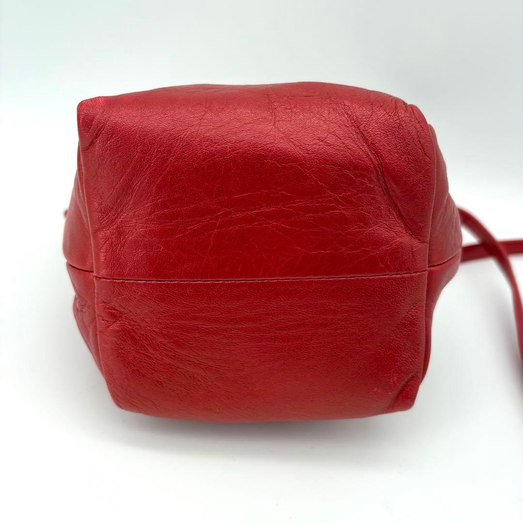 美品 カワカワ ミニショルダーバッグ がま口 スクエア ポシェット レアカラー