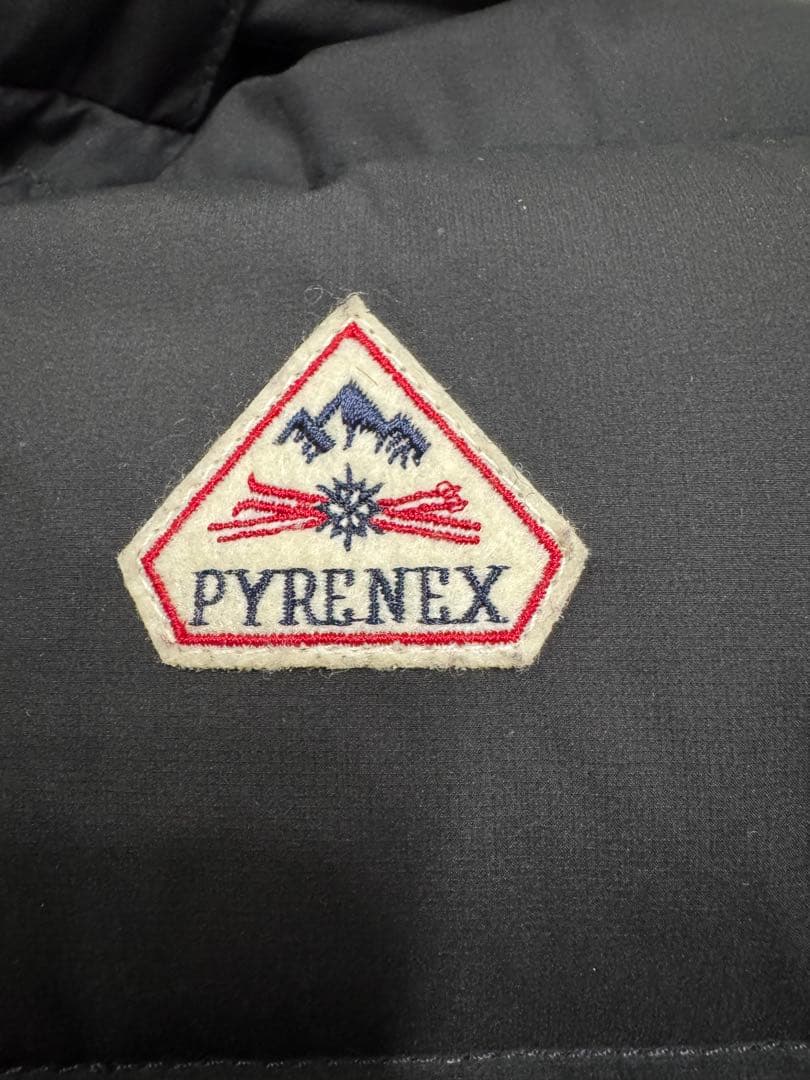 PYRENEX ブラック ダウンベスト Sサイズ 男女兼用