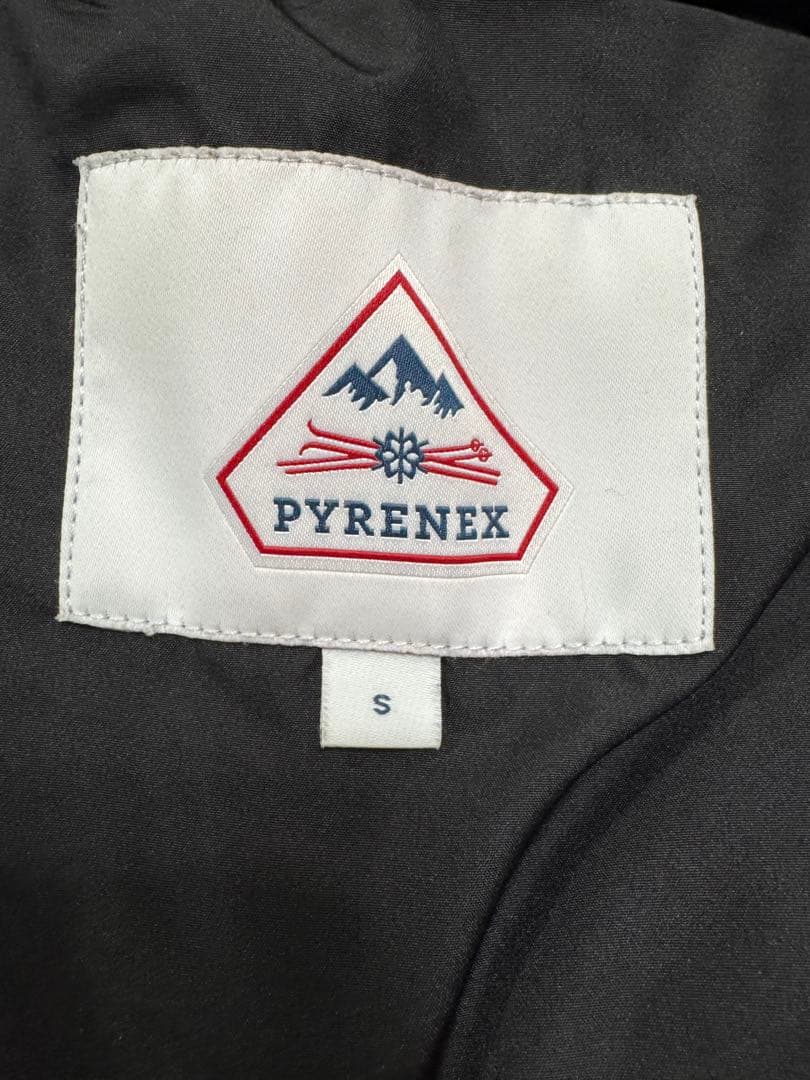 PYRENEX ブラック ダウンベスト Sサイズ 男女兼用