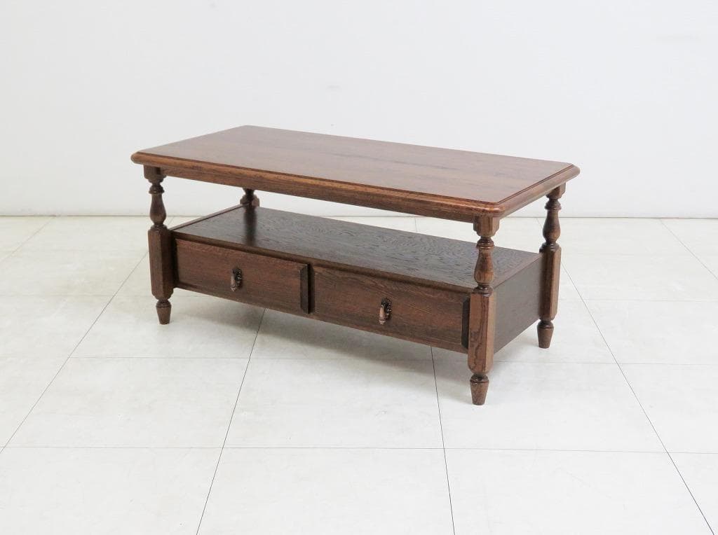 ★美品★三越家具 カントリーハウス ブルージュ■引出付センターテーブル■17万