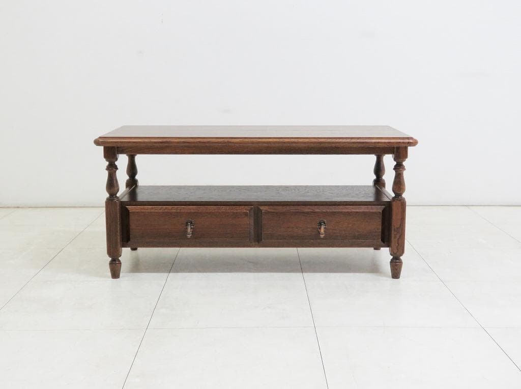 ★美品★三越家具 カントリーハウス ブルージュ■引出付センターテーブル■17万