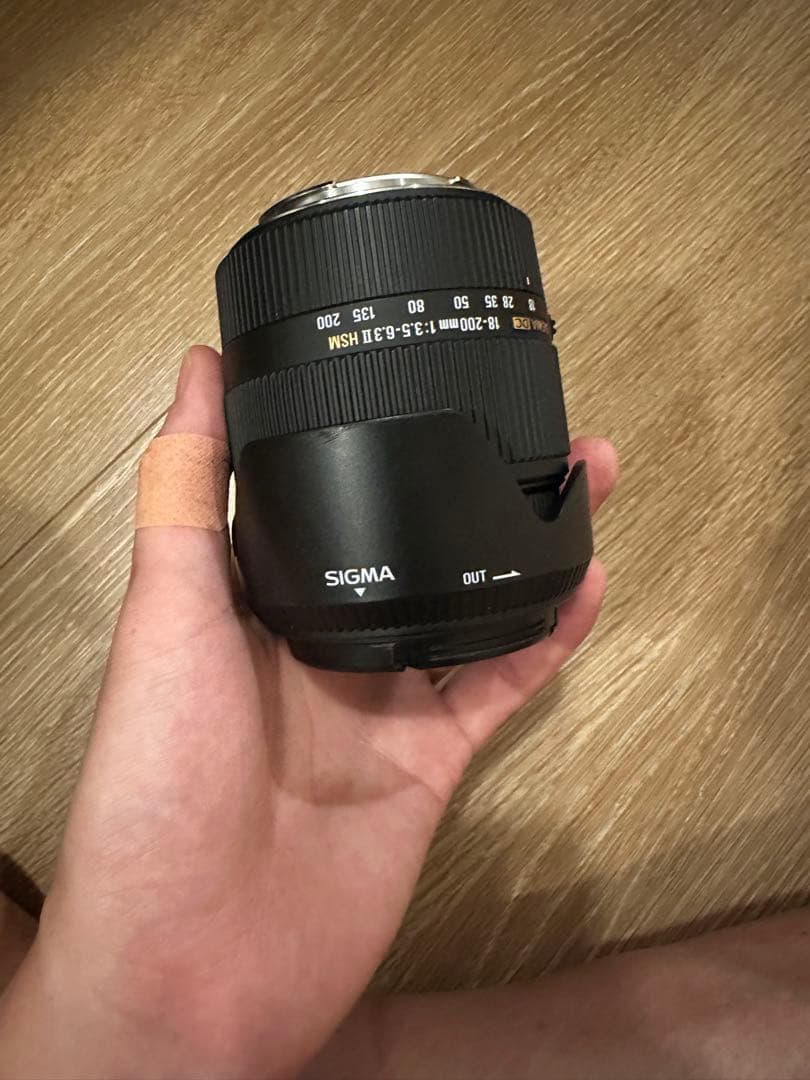 SIGMA 18-200mm F3.5-6.3 DC OS HSMレンズ