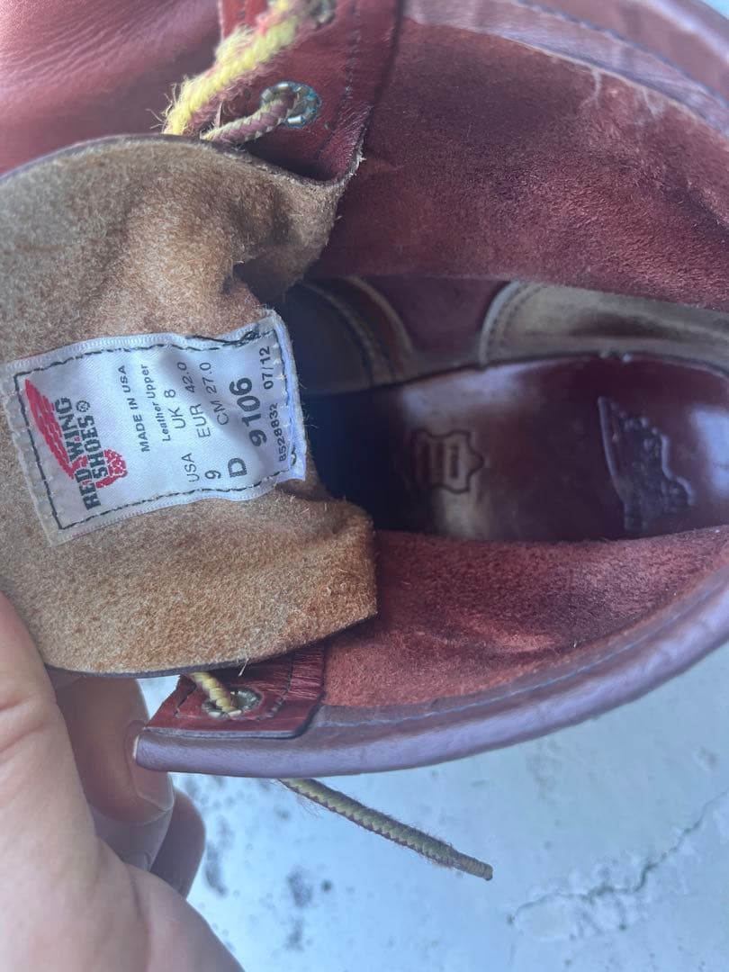 【週末限定値下】 REDWING 9106 アイリッシュセッター/モックトゥ