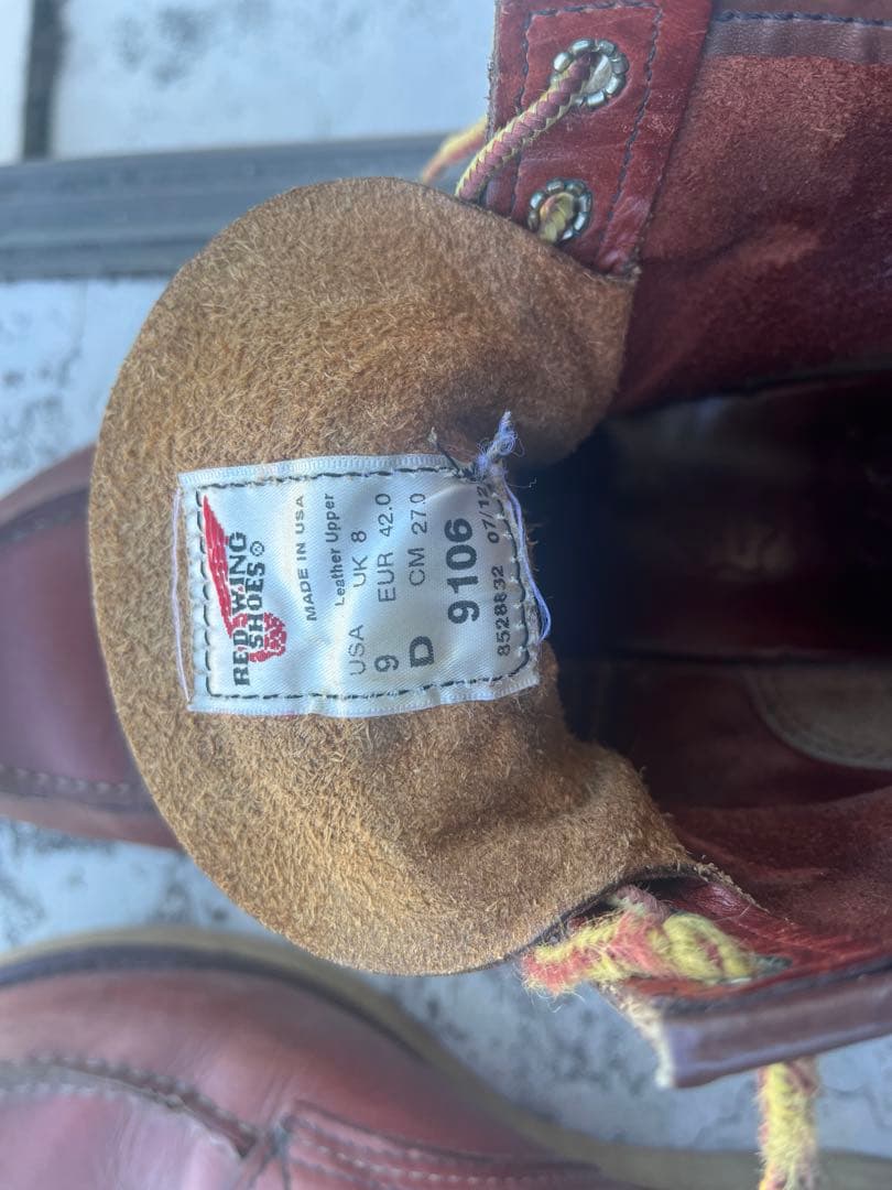 【週末限定値下】 REDWING 9106 アイリッシュセッター/モックトゥ