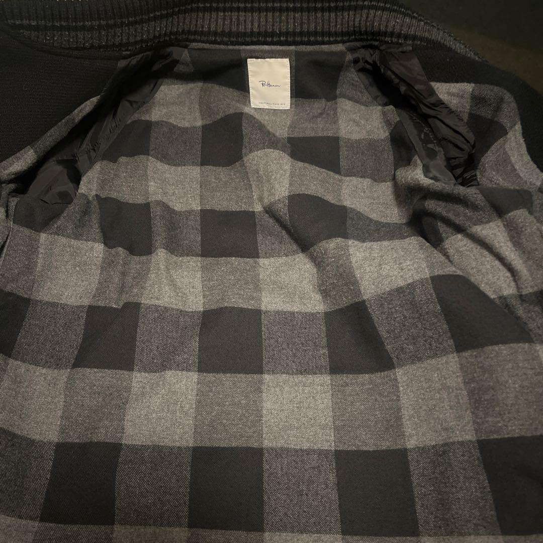 Ron heaman ロンハーマン スタジャン　スタジアムジャンパー袖レザー