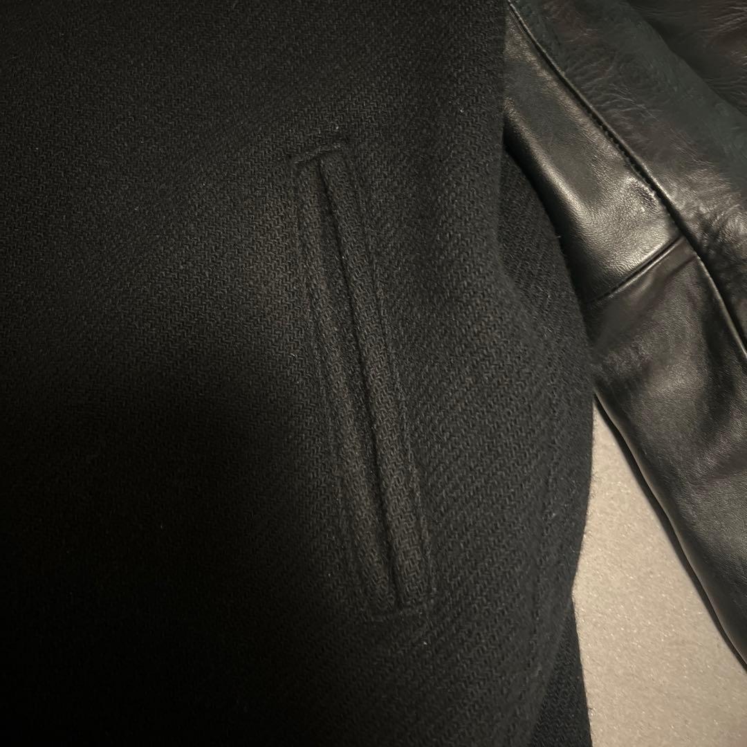 Ron heaman ロンハーマン スタジャン　スタジアムジャンパー袖レザー