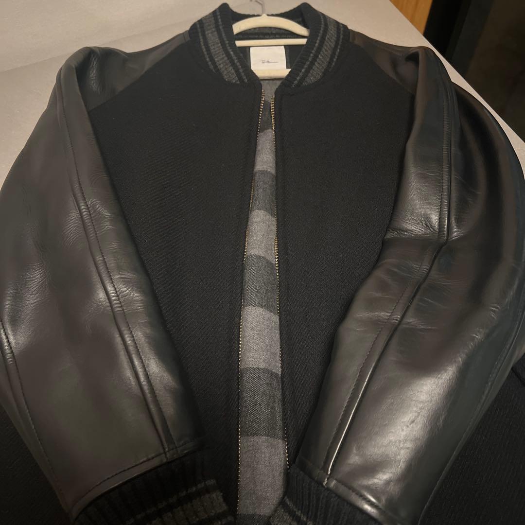 Ron heaman ロンハーマン スタジャン　スタジアムジャンパー袖レザー