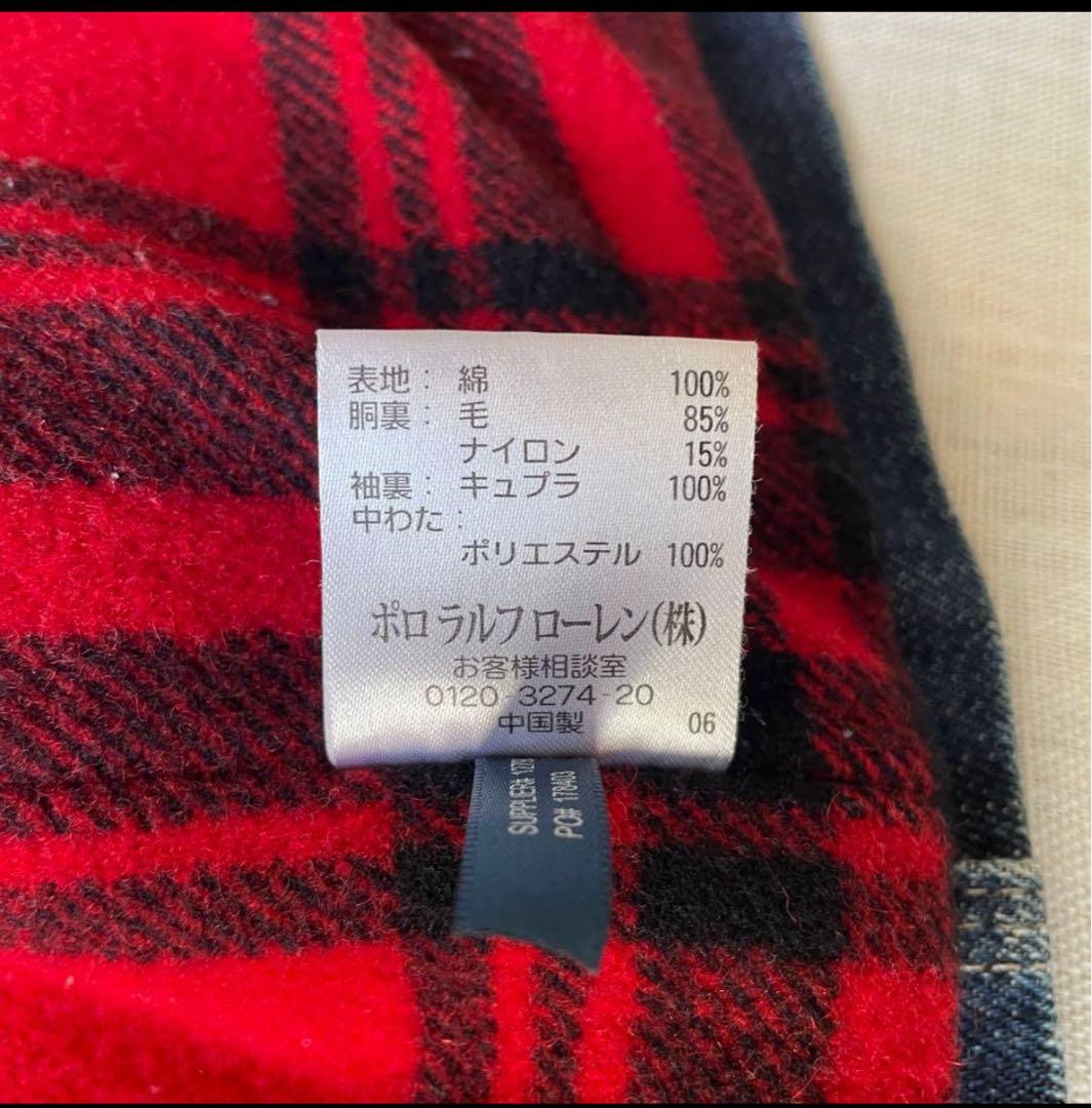 Polo by Ralph Lauren デニム カバーオール 裏地チェック M