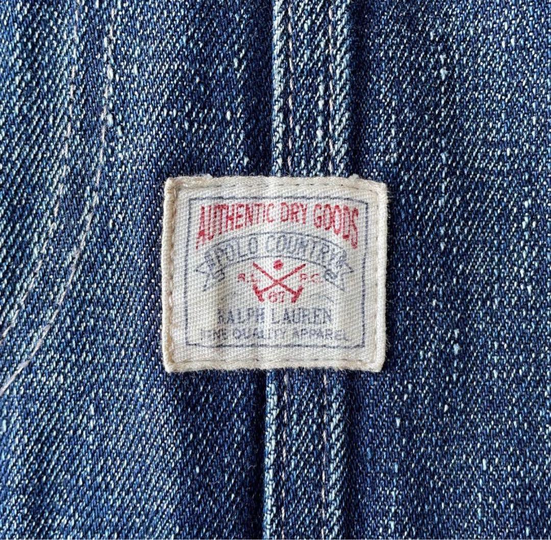 Polo by Ralph Lauren デニム カバーオール 裏地チェック M