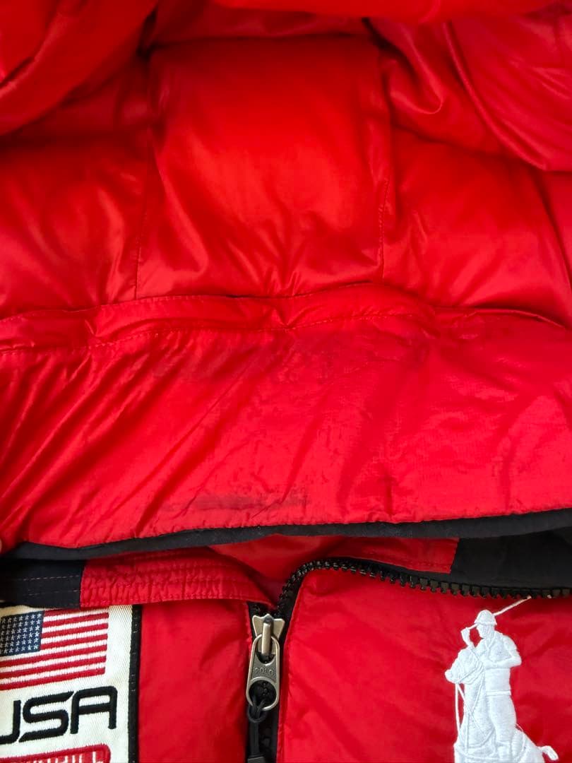 Polo by Ralph Lauren ダウンベスト ビッグポニー 赤 S