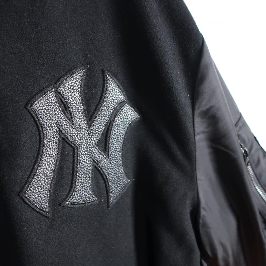 【レア】ALPHA NEW ERA ヤンキース MA-1 スタジャン XL 黒.