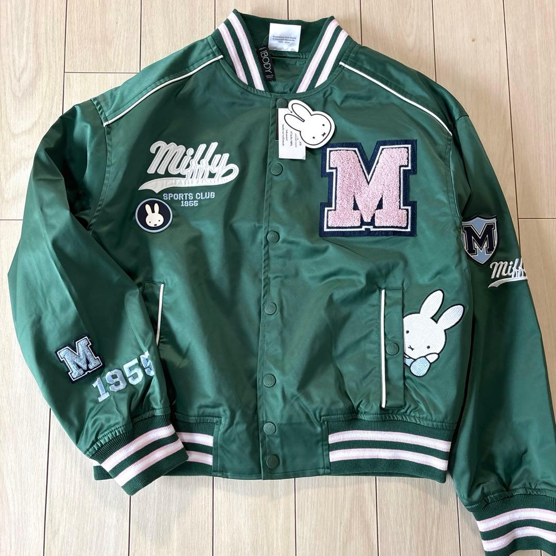 専用【新品未使用タグ付き】ミッフィ　MIFFY　スタジャン　パーカー　グリーン