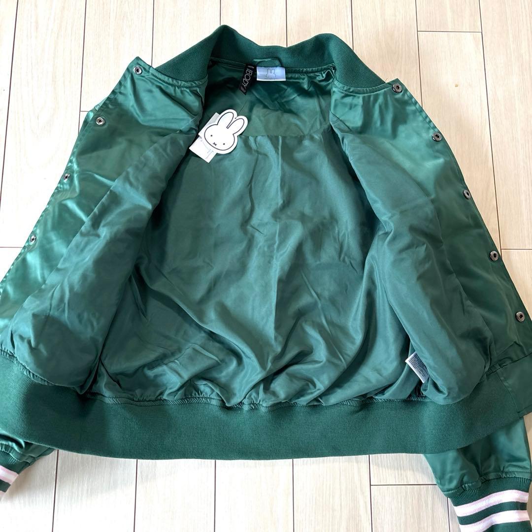 専用【新品未使用タグ付き】ミッフィ　MIFFY　スタジャン　パーカー　グリーン